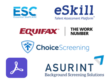 Partner logos for healthcare and medical staffing software