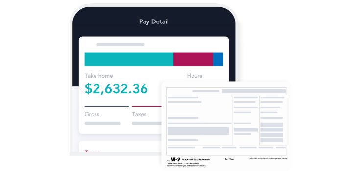 Staffing software with pay mobile app