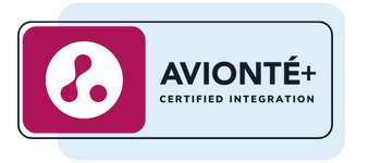 Avionté+ Certified Integration Program badge