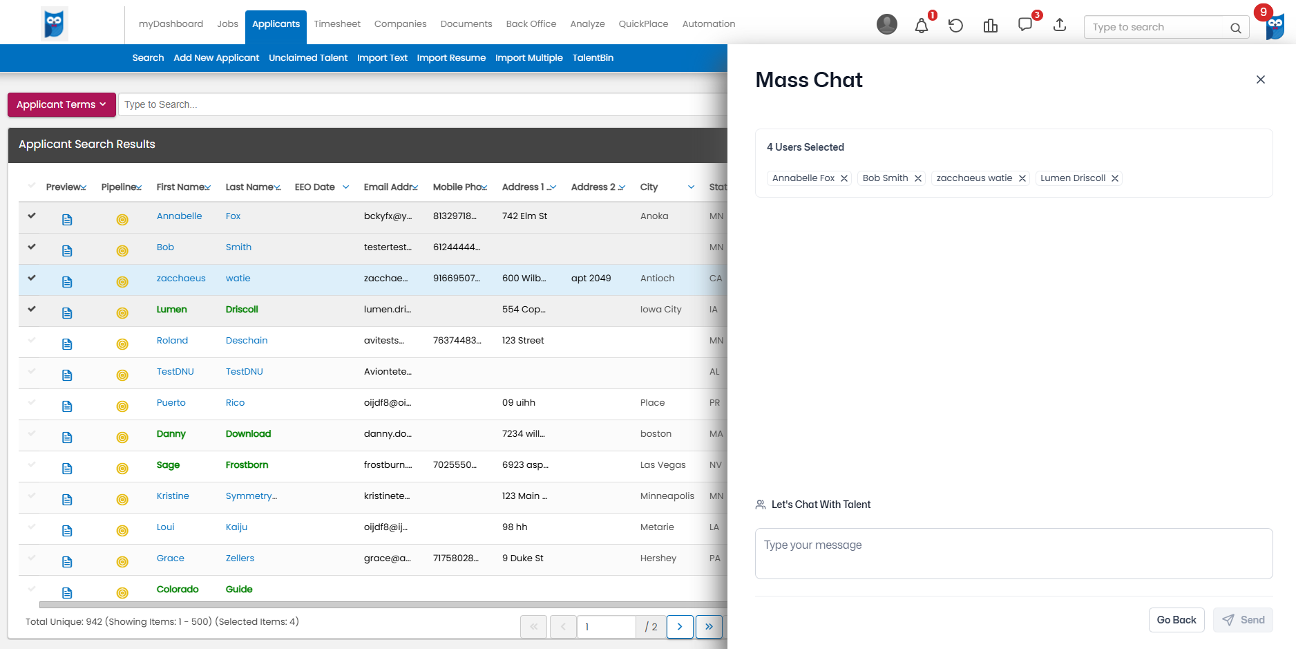 Aviont&eacute; Chat Mass Chat
